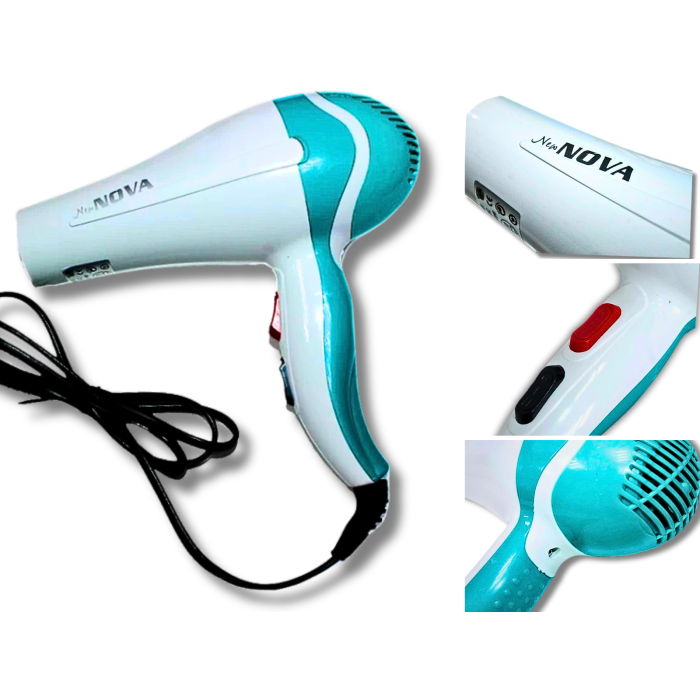 Фен для волосся 2 режими нагрівання та швидкості NOVA NV-9018 /1500W/21см/20см