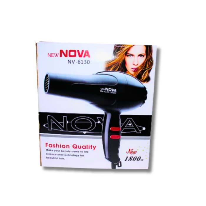 Фен для волосся 2 режими нагрівання та швидкості NOVA NV-6130 /1800W/23см/21см