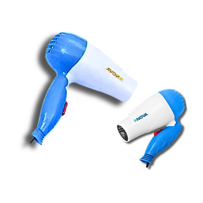 Фен дорожній розкладний для волосся NOVA NV-1290/1000W/16см/18см