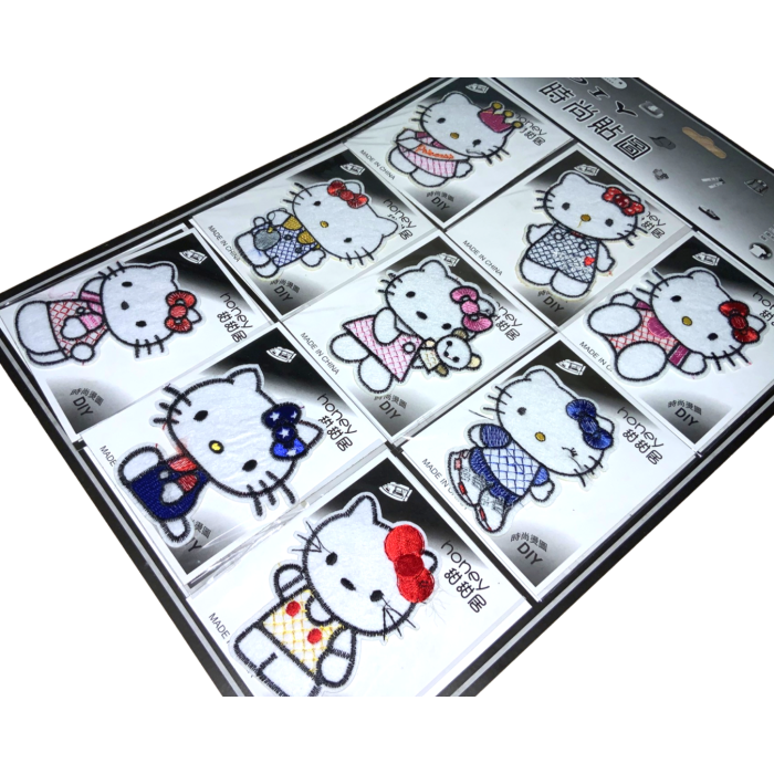 Аплікація для одягу нашивка №113 Hello Kitty 9шт/6х8см