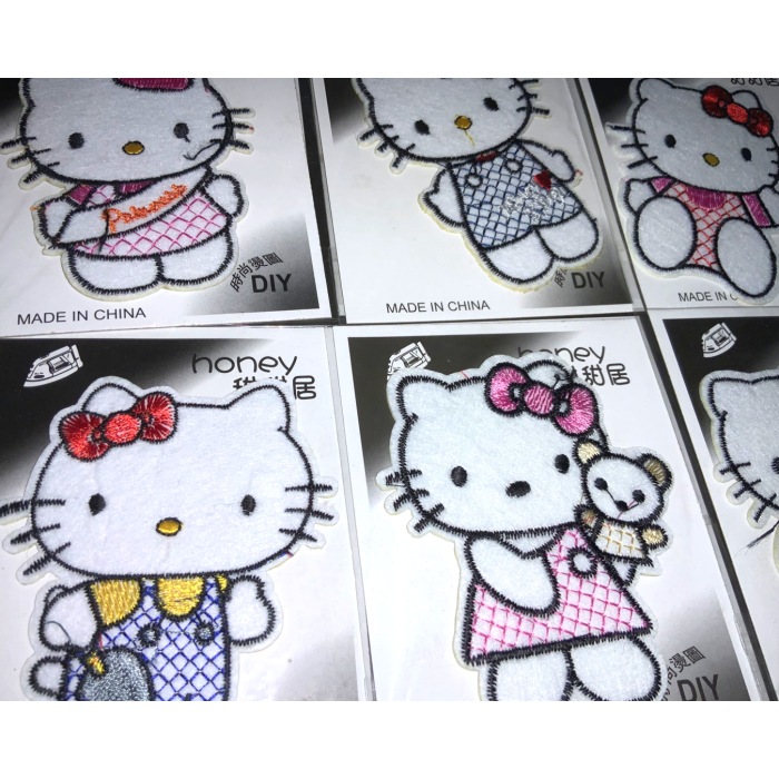 Аплікація для одягу нашивка №113 Hello Kitty 9шт/6х8см