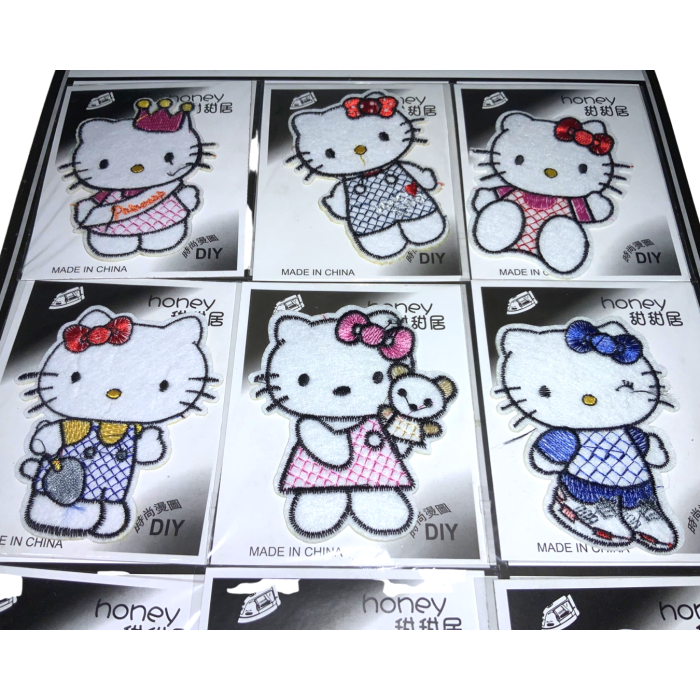 Аплікація для одягу нашивка №113 Hello Kitty 9шт/6х8см