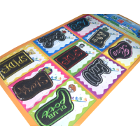 Аплікація для одягу нашивка №71/9шт/7х5см