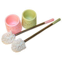 Йоржик пластиковий для унітазу з підставкою металева ручка 47см