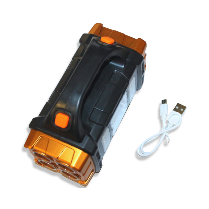 Ліхтар HB-2678 ручний переносний на сонячній батареї PowerBank/USB/25W/15.5см/7см