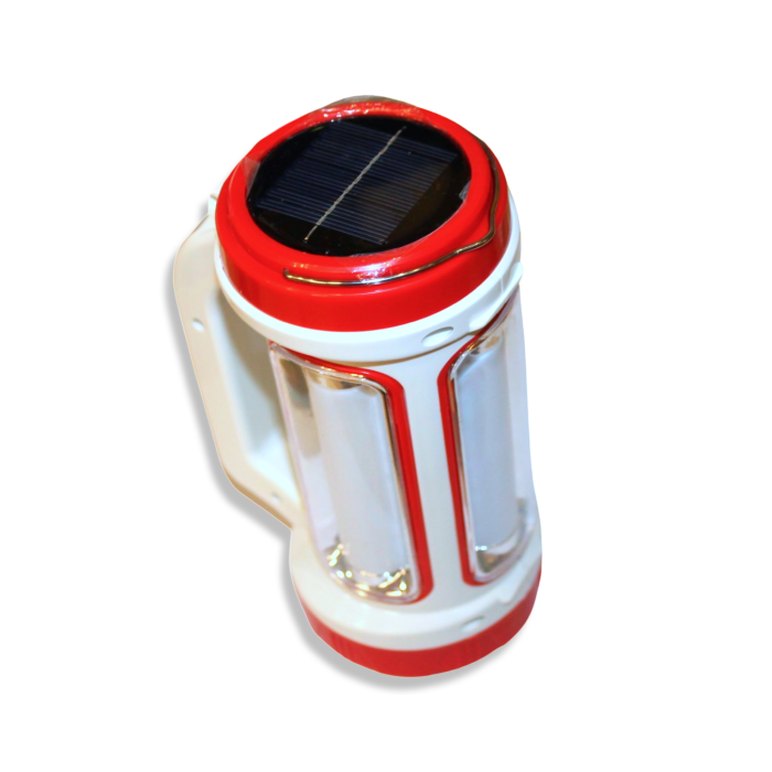 Фонарь D-5158 ручной переносной на солнечной батарее  PowerBank/USB/15Вт/18см/7.5см