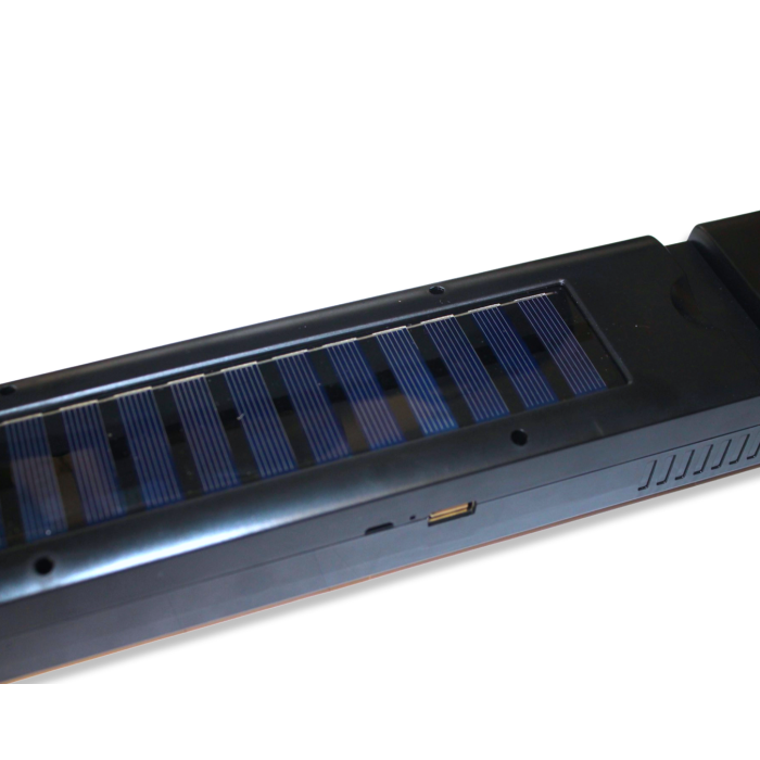 Фонарь HEL-6866 прожекторный с солнечной панелью 5 режимов освещения PowerBank/USB/42см/7см