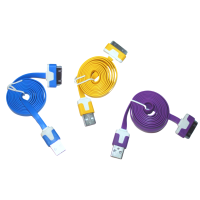 Кабель для Apple різні кольори USB/30mm/1м