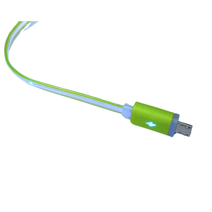 Кабель USB to micro USB з підсвічуванням по всій довжині 1м