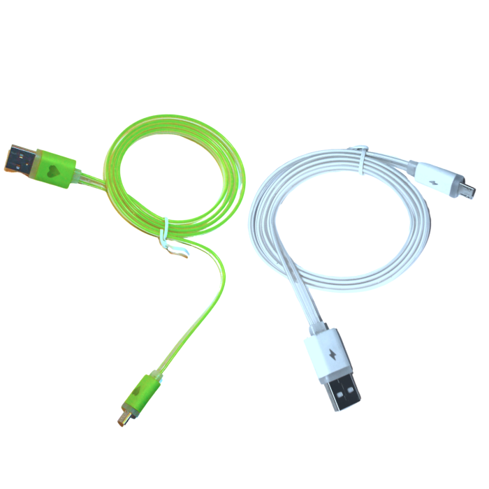 Кабель USB to micro USB з підсвічуванням по всій довжині 1м
