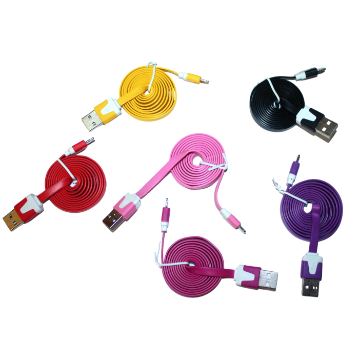 Кабель Lightning/USB різні кольори 1м
