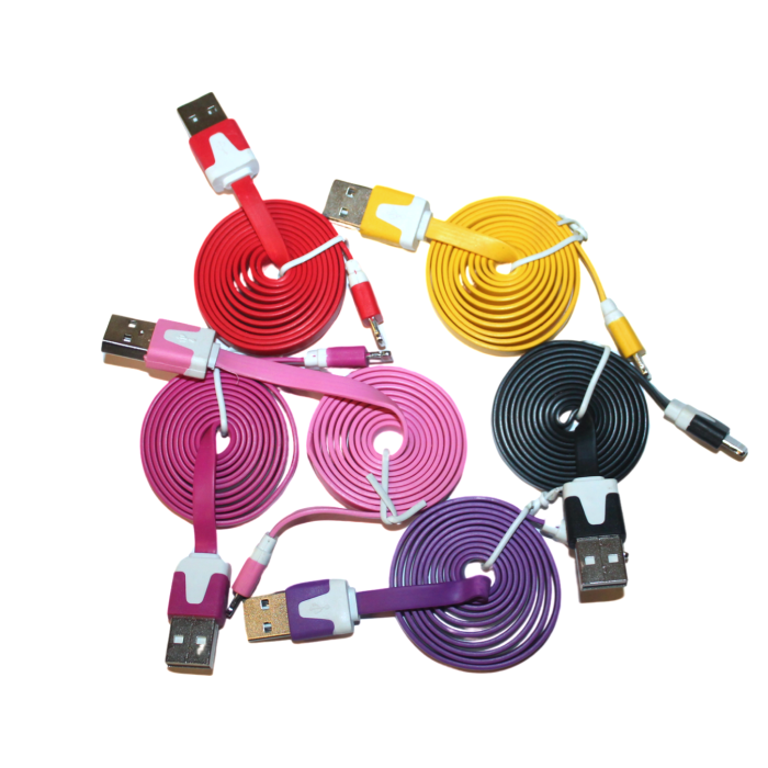 Кабель Lightning/USB різні кольори 1м