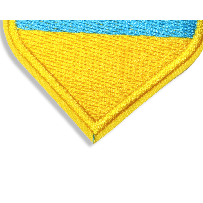 Аплікація для одягу нашивка Серце Прапор Україна №2/6х6см