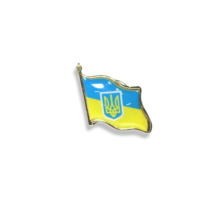 Значок Україна 2х2см