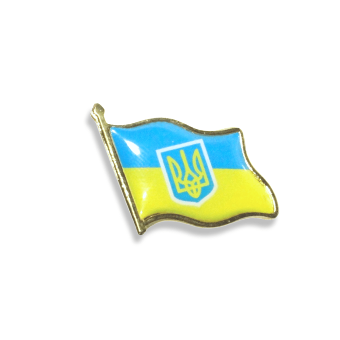 Значок Україна 2х2см