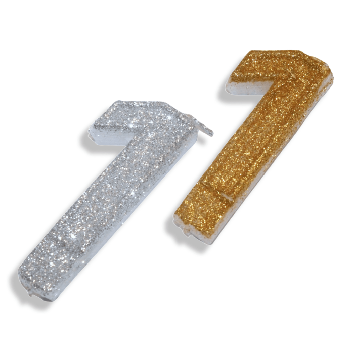 Свічка у торт цифра 7.5см/№1