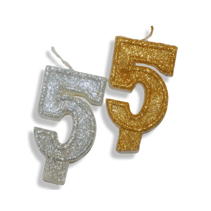 Свічка у торт цифра 7.5см/№5