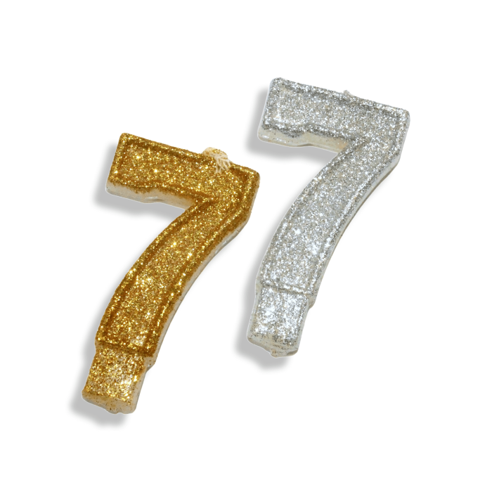 Свічка у торт цифра 7.5см/№7