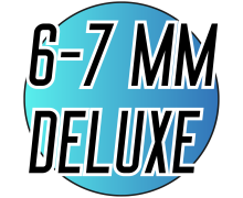 Перлини Натуральні річкові поштучно Ø6-7 Deluxe чорні
