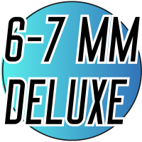 Жемчуг Натуральный речной Ø6-7 Deluxe черный (колье без застежки ≈50 шт)