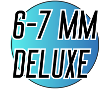 Перли Натуральні річкові Ø6-7 Deluxe чорні (кольє без застібки ≈50 шт)