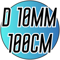 Бусы пластмассовые на колье (Ø10/100см)