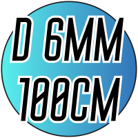 Бусы пластмассовые на колье (Ø6/100см)
