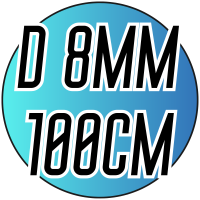 Бусы пластмассовые на колье (Ø8/100см)