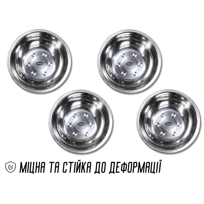Миска из нержавеющей стали Ø14см/4.3см/300мл