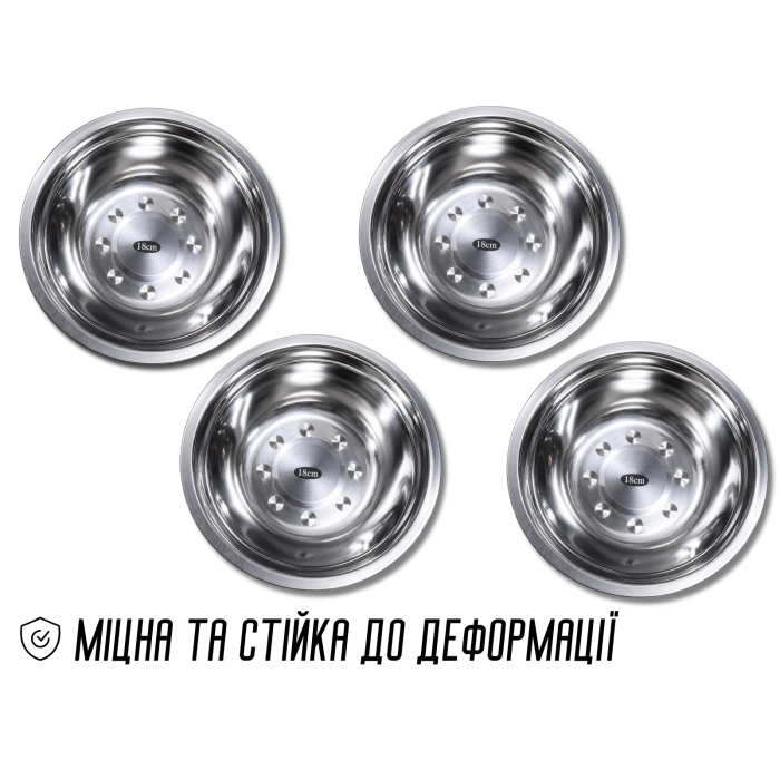 Миска из нержавеющей стали Ø18см/5.3см/600мл