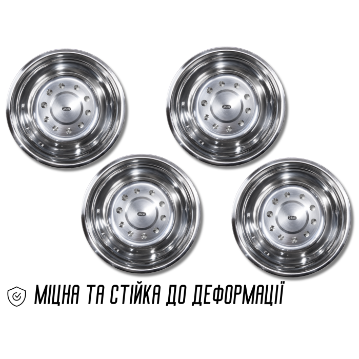 Миска из нержавеющей стали Ø24см/6.5см/1500мл