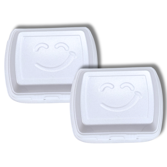 Ланч-бокс одноразовый на два отдела 40х25х4.5см