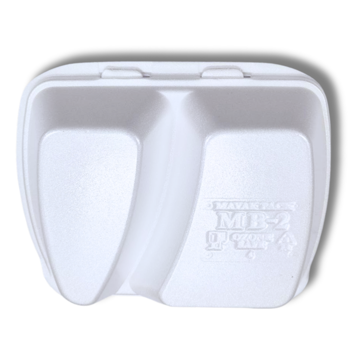 Ланч-бокс одноразовый на два отдела 40х25х4.5см