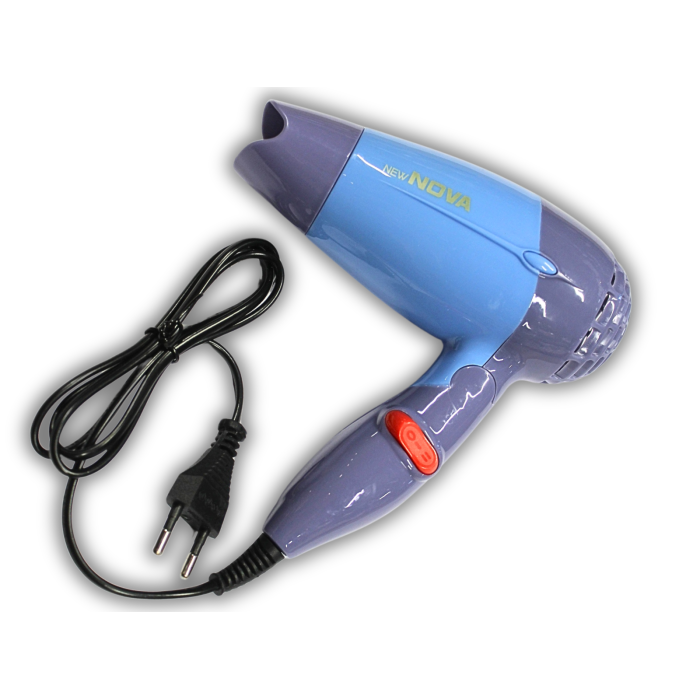 Фен дорожній розкладний для волосся з насадкою NOVA NV-662/1000W/13см/17см