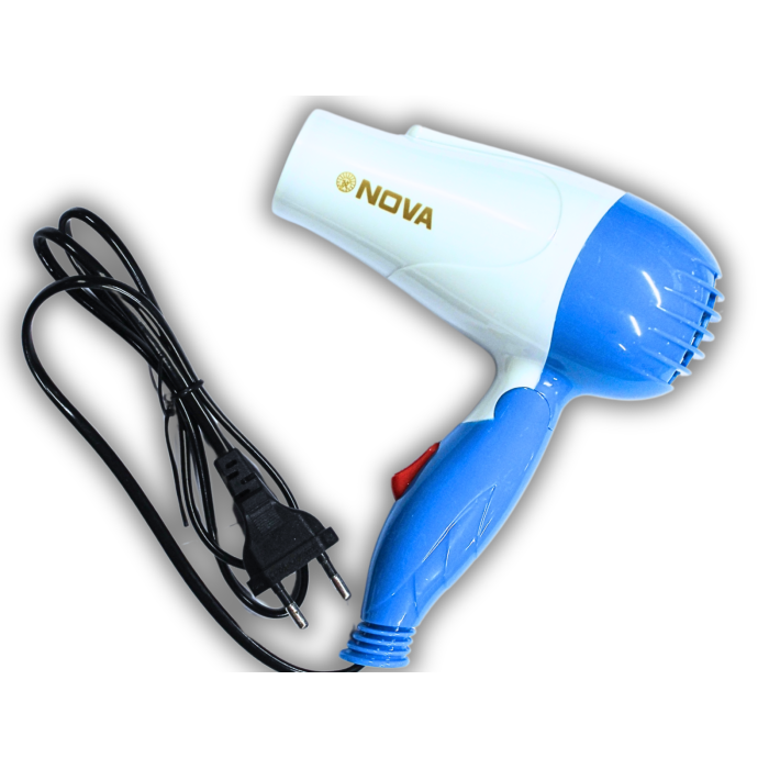 Фен дорожній розкладний для волосся NOVA NV-1290/1000W/16см/18см