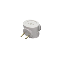Трійник білий 6A/250V