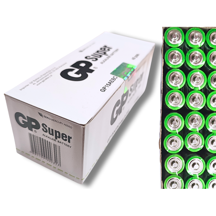 Батарейка пальчиковая щелочная GP Super Alkaline, 1.5V, AA 2шт