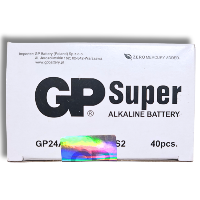 Батарейка мизинчиковая щелочная GP Super Alkaline, 1.5V, AAA 2шт