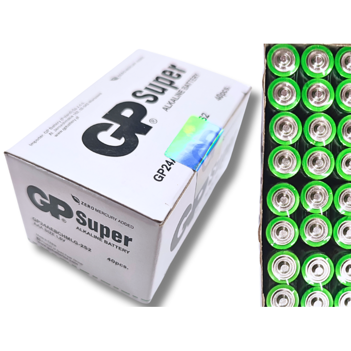 Батарейка мизинчиковая щелочная GP Super Alkaline, 1.5V, AAA 2шт