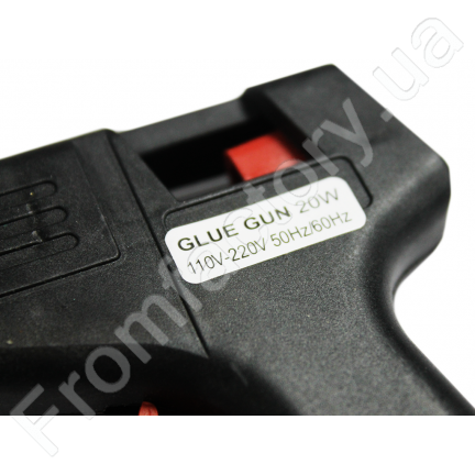 Пистолет клеевой силиконом 7мм (20W/черный)