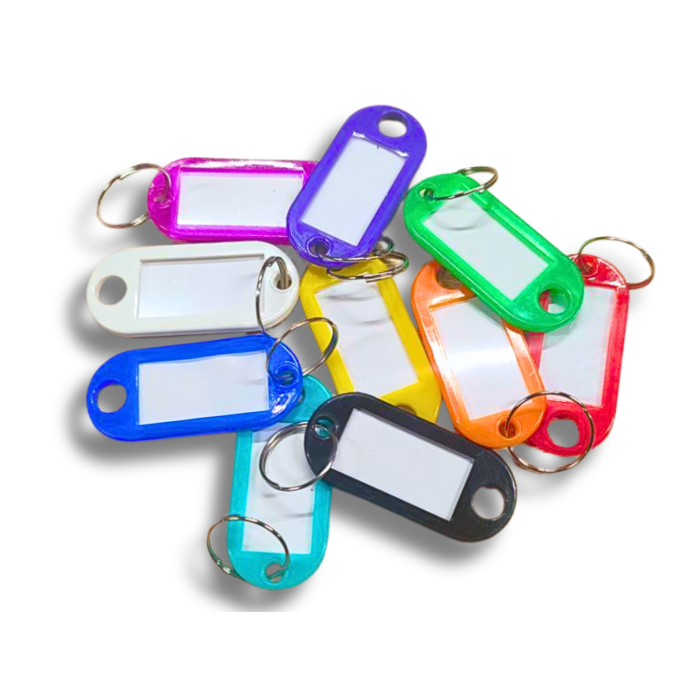 Брелок для ключів пластмасовий з кільцем 50х22мм