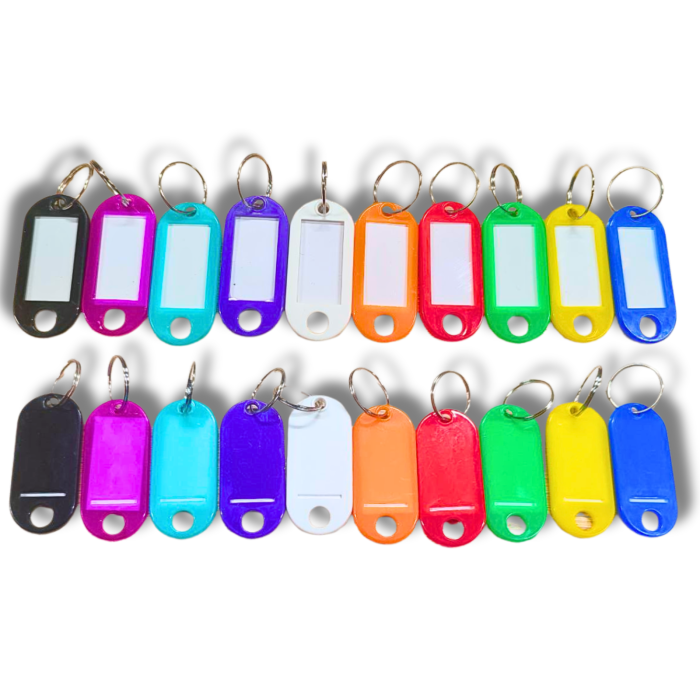 Брелок для ключів пластмасовий з кільцем 50х22мм