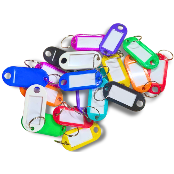 Брелок для ключів пластмасовий з кільцем 50х22мм