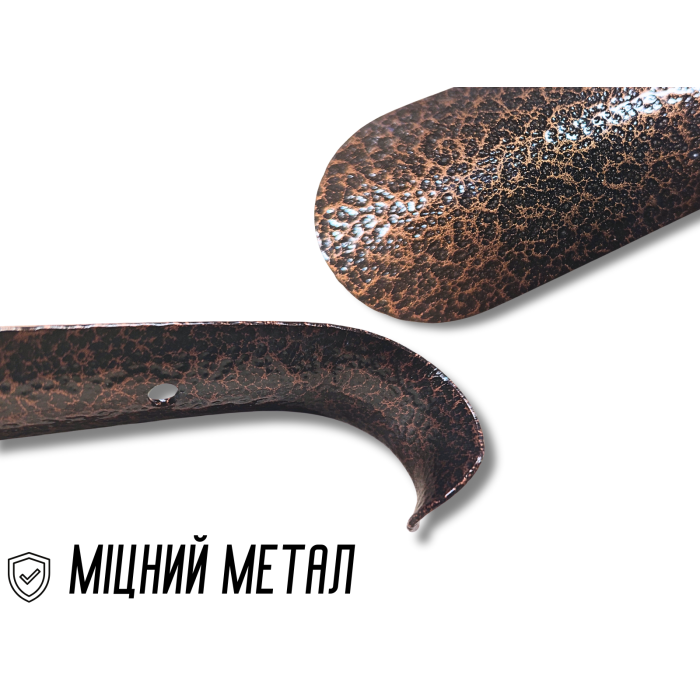 Рожок обувной металлический коричневый 40х4.5см/1мм