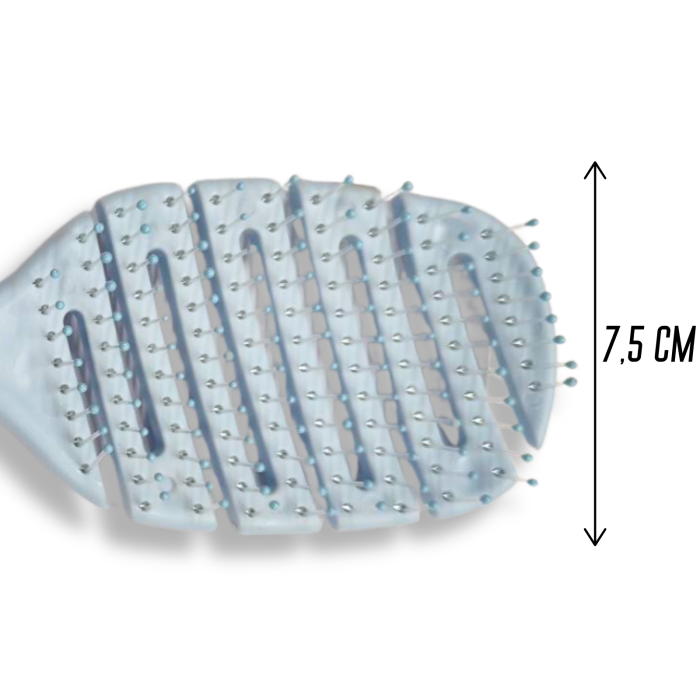 Расческа массажная зигзаг с отверстиями 220х75х25мм