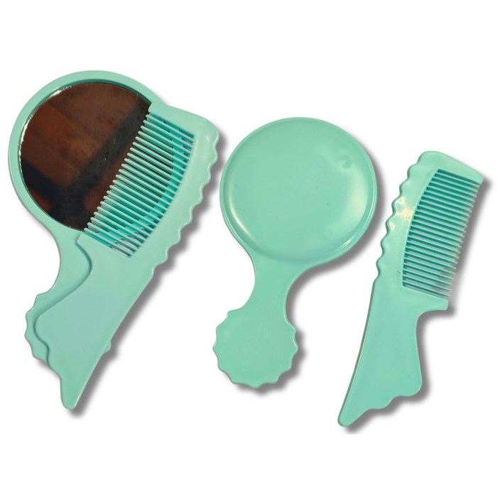 Расческа с зеркалом набор 70х130х2мм