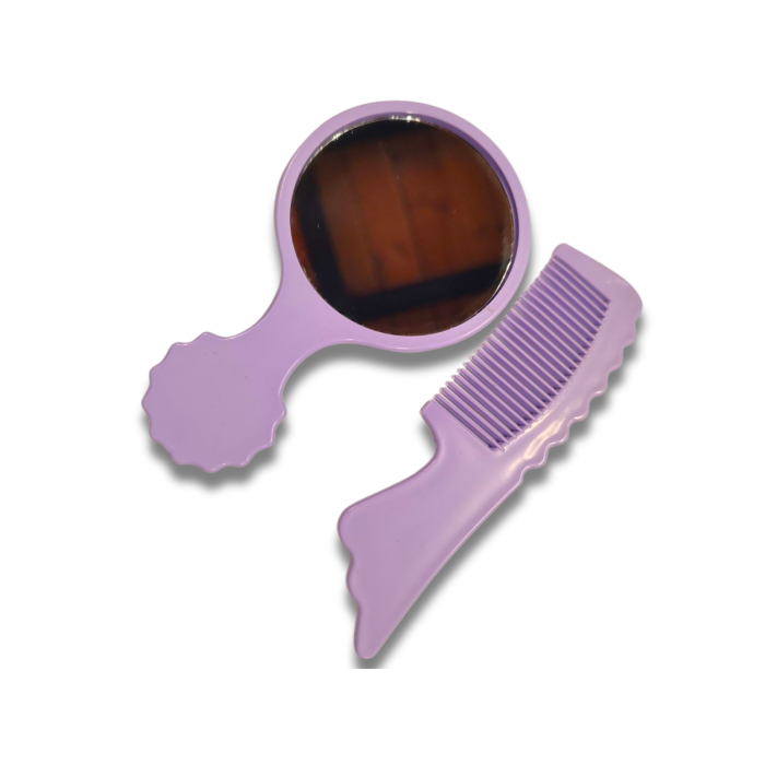 Расческа с зеркалом набор 70х130х2мм