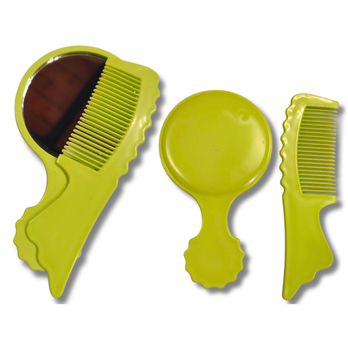 Расческа с зеркалом набор 70х130х2мм