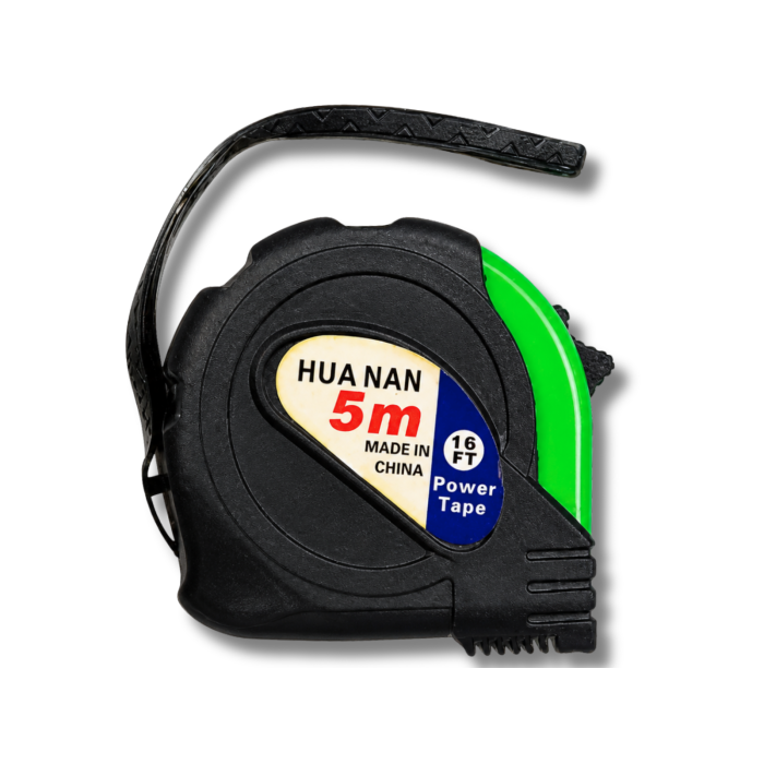 Рулетка измерительная с фиксатором Huanan 5м/70х70х30мм