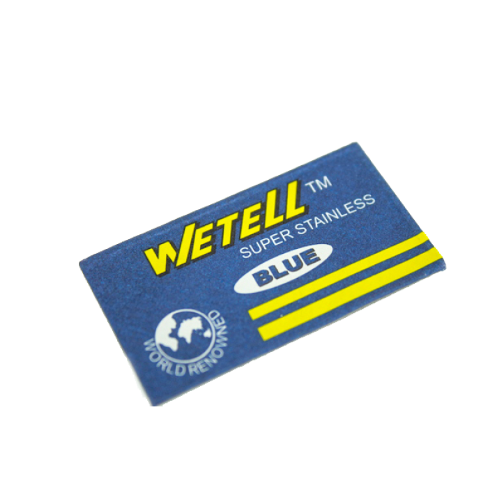 Станок для гоління Wetell металевий на планшеті з лезом 9см